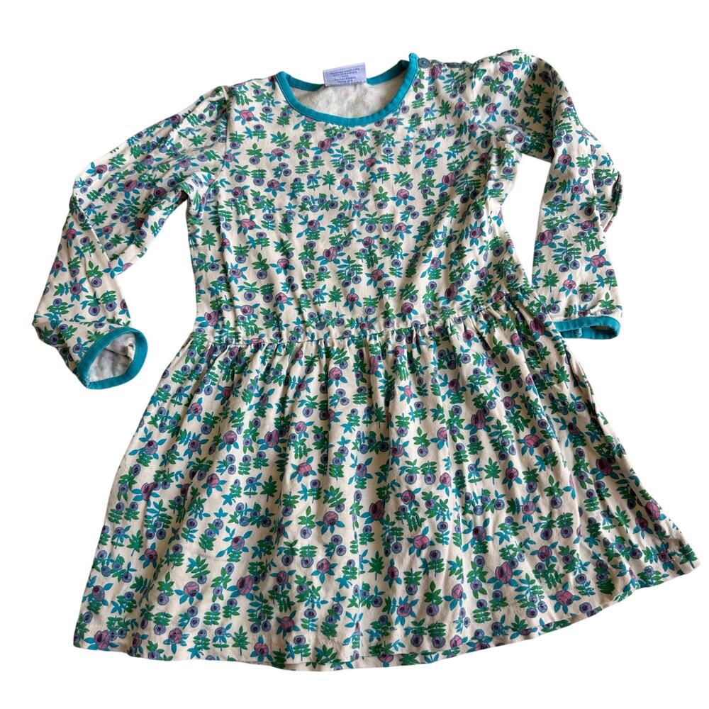 Eyelet & Ivy Blue/Purple Floral Long Sleeve Dress